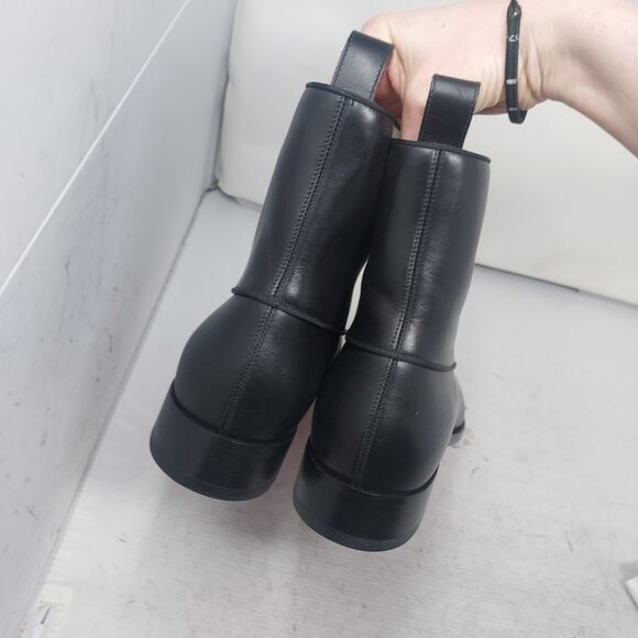 Christian Louboutin MENS Black Leather Lace-Up Ankle Boot - Picture 9 of 12